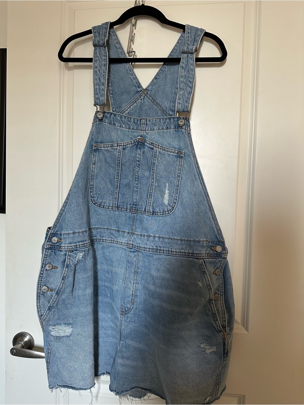 Old Navy 100% Cotton Light Wash Denim Overalls
